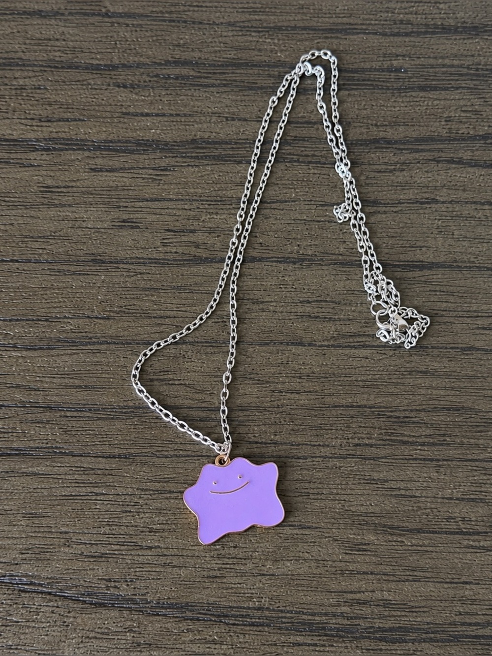 Pokémon Ditto Purple Pendant Necklace – Cute Kawaii Jewelry